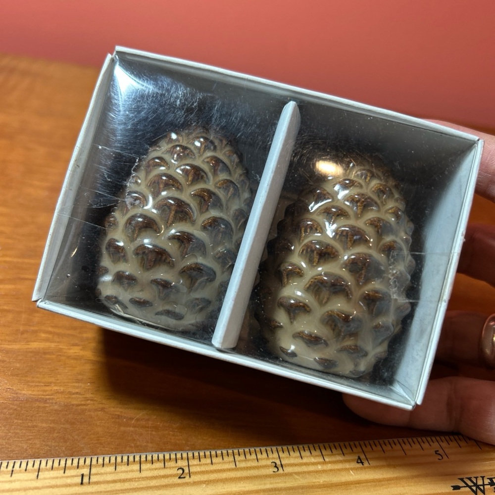 Pinecone Salt and Pepper Shakers